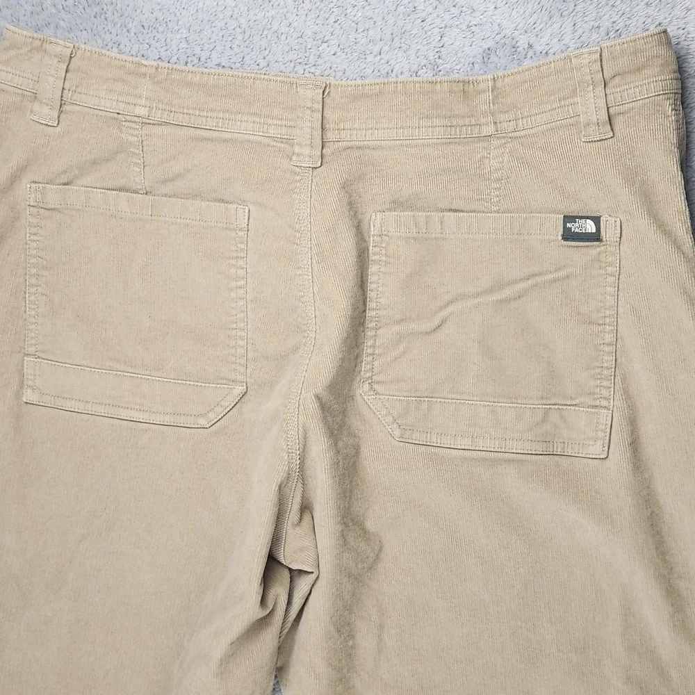 The North Face Pants Mens XL Khaki Beige Corduroy Stretch Casual Outdoor Cotton
